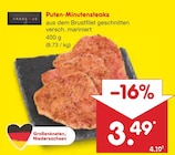 Puten-Minutensteaks im Angebot bei Netto Marken-Discount in Nordhorn Puten-Minutensteaks Angebote bei Netto Marken-Discount Nordhorn für 3,49 €