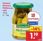 Pfefferonen Angebote von Feinkost Dittmann bei Netto Marken-Discount Zwickau für 1,19 €