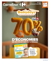 Couches Angebote im Prospekt "Les babydays 15 jours à prix très doux" von Carrefour Couches Angebote im Prospekt "Les babydays 15 jours à prix très doux" von Carrefour auf Seite 1
