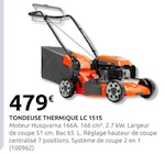 Tondeuse Thermique LC 151S - Rural Master à Colomiers Tondeuse Thermique LC 151S en promo chez Rural Master Colomiers à 479,00 €