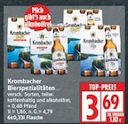 Bierspezialitäten im Angebot bei EDEKA in Falkensee Bierspezialitäten Angebote von Krombacher bei EDEKA Falkensee für 3,69 €
