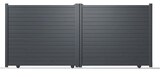 Portail coulissant aluminium gris anthracite "Santos" - L. 3,25 x H. 1,80 m - Brico Dépôt à Pau Portail coulissant aluminium gris anthracite "Santos" - L. 3,25 x H. 1,80 m en promo chez Brico Dépôt Pau à 999,00 €