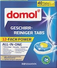 Geschirr-Reiniger Tabs 12-fach Power von Domol für 3,65 € bei Rossmann im Angebot Geschirr-Reiniger Tabs 12-fach Power von Domol im aktuellen Rossmann Prospekt