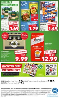 Kaffee im aktuellen Kaufland Prospekt (Trier) Kaffee im Kaufland Prospekt "KNĂśLLER" mit 54 Seiten (Trier)