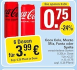 Coca Cola, Mezzo Mix, Fanta oder Sprite bei WEZ im Uchte Prospekt für 0,75 €