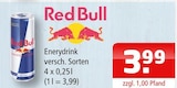 Aktuelle Red Bull Angebote bei Getränke Oase in Lünen Aktuelles Enerydrink Angebot bei Getränke Oase in Lünen ab 3,99 €