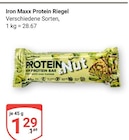 Protein Riegel Angebote von Iron Maxx bei GLOBUS Oberhausen für 1,29 €