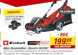 Akku-Rasenmäher „Rasarro 36/250“ von Einhell für 199,99 € bei toom Baumarkt im Angebot Akku-Rasenmäher „Rasarro 36/250“ von Einhell im aktuellen toom Baumarkt Prospekt