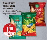 Kessel Chips oder Riffels von Funny-Frisch im aktuellen V-Markt Prospekt für 1,49 €