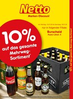 Netto Marken-Discount Prospekt "10% auf das gesamte Mehrweg-Sortiment", 2 Seiten, für Dormagen, 13.01.2020 - 18.01.2020 Netto Marken-Discount Prospekt "10% auf das gesamte Mehrweg-Sortiment", 2 Seiten, für Dormagen, 13.01.2020 - 18.01.2020