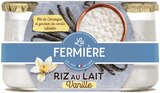 Riz au Lait Vanille - La Fermière à 1,58 € dans le catalogue Intermarché Super