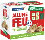 Allume Feu 72 Torsades - CLAIRFEU en promo chez Intermarché Tourcoing à 5,99 €