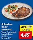 Rinder-Rumpsteak Angebote von Grillmeister bei Lidl Bad Homburg für 4,45 €