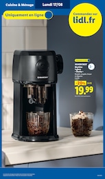 Prix et réduction Machine À Glace dans le prospectus Lidl en cours Offre Machine À Glace dans le catalogue Lidl du moment à la page 49