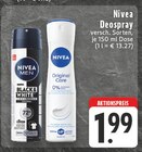 Deospray Black & White Invisible Original im Angebot bei EDEKA in Marl Deospray Black & White Invisible Original Angebote von Nivea bei EDEKA Marl für 1,99 €