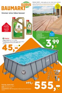 Aktueller Globus-Baumarkt Karlskron Prospekt Globus-Baumarkt Prospekt Karlskron "Immer eine Idee besser" mit 20 Seiten