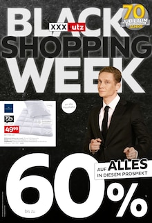 Aktueller XXXLutz Möbelhäuser Prospekt "BLACK WEEK SHOPPING" Seite 1 von 24 Seiten für Freudenberg