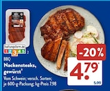 Aktuelle Grillfleisch Angebote bei ALDI SÜD in Saarbrücken Aktuelles Nackensteaks, gewürzt Angebot bei ALDI SÜD in Saarbrücken ab 4,79 €