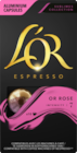 CAPSULES DE CAFÉ OR ROSE ESPRESSO L'OR - L OR en promo chez Auchan Supermarché CAPSULES DE CAFÉ OR ROSE ESPRESSO L'OR - L OR dans le catalogue Auchan Supermarché