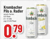 Pils o. Radler im Angebot bei Trinkgut in Soest Pils o. Radler Angebote von Krombacher bei Trinkgut Soest für 0,79 €