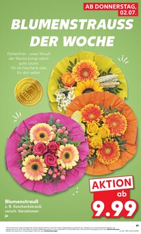 Blumen im Kaufland Prospekt "Hier bin ich richtig" mit 71 Seiten (Mannheim)