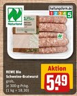 Schweine-Bratwurst von REWE Bio im aktuellen REWE Prospekt