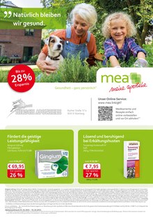 Aktueller mea - meine apotheke Prospekt (Nürnberg) mea - meine apotheke Prospekt mit 4 Seiten (Nürnberg)