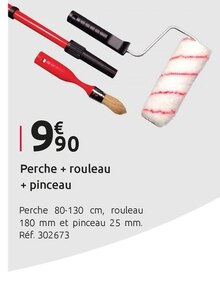 Mr Bricolage Essey-lès-Nancy - Perche + rouleau + pinceau Promo Perche + rouleau + pinceau dans le catalogue Mr Bricolage "À ce prix-là, c'est la fête des économies !" à Essey-lès-Nancy