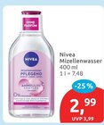 Mizellenwasser Angebote von Nivea bei budni Buxtehude für 2,99 €
