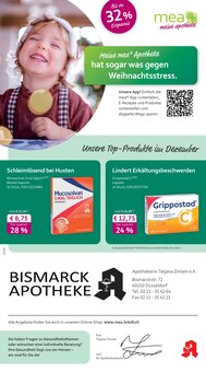 Grippostad im aktuellen mea - meine apotheke Prospekt (Düsseldorf) Grippostad im mea - meine apotheke Prospekt "Unsere Dezember-Angebote" mit 4 Seiten (Düsseldorf)