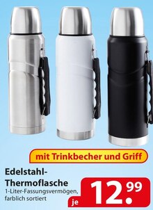 Edelstahl-Thermoflasche bei famila Nordost in Falkensee Edelstahl-Thermoflasche im Angebot bei famila Nordost Falkensee für 12,99 €