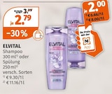 Shampoo oder Spülung Angebote von ELVITAL bei Müller Bergisch Gladbach für 2,79 €