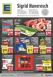 EDEKA Supermarkt Prospekt der aktuellen Woche mit 24 Seiten, gültig von 16.03.2026 bis 21.03.2026, in Tecklenburg und Umgebung Aktueller EDEKA Supermarkt Prospekt in Tecklenburg und Umgebung, "Aktuelle Angebote" mit 24 Seiten, 16.03.2026 - 21.03.2026