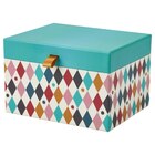 Schmuckkästchen mit Fächern Harlekinmuster/bunt im Angebot bei IKEA in Marl Schmuckkästchen mit Fächern Harlekinmuster/bunt Angebote von BUSENKEL bei IKEA Marl für 11,99 €