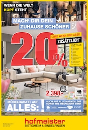 Aktueller hofmeister Prospekt mit Ecksofa, "MACH' DIR DEIN ZUHAUSE SCHÖNER", Seite 1