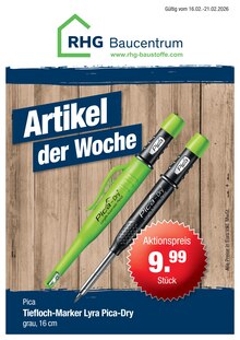 RHG Baucentrum Prospekt Artikel der Woche mit  Seite in Niederwürschnitz und Umgebung