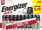 Lot de 20 piles Max AA/LR6 - ENERGIZER en promo chez Carrefour Champigny-sur-Marne à 9,99 €
