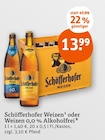 Schöfferhofer Weizen oder Weizen 0,0 % Alkoholfrei Angebote bei tegut Witzenhausen für 13,99 €
