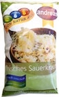 Frisches Sauerkraut,Apfel Rotkohl oder Bio-Sauerkraut von Andreas oder demeter im aktuellen tegut Prospekt für 1,11 €