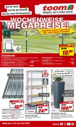 toom Baumarkt Prospekt für Bad Langensalza mit 18 Seiten toom Baumarkt Prospekt für Bad Langensalza: "WOCHENWEISE MEGAPREISE!", 18 Seiten, 17.07.2021 - 23.07.2021