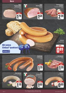 Wurst im aktuellen E center Prospekt (Würzburg) Wurst im E center Prospekt "Wir lieben Lebensmittel!" mit 28 Seiten (Würzburg)