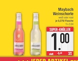 Weinschorle Weiß im EDEKA Prospekt Weinschorle Weiß von Maybach im aktuellen EDEKA Prospekt für 1,00 €