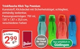 Trinkflasche Klick Top Premium im Angebot bei GLOBUS in St. Ingbert Trinkflasche Klick Top Premium Angebote von Steuber bei GLOBUS St. Ingbert für 2,99 €