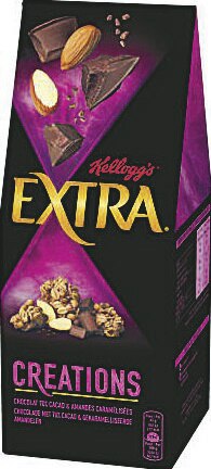 Céréales extra créations chocolat et amande ou pomme caramel - Géant Casino à Montigny-le-Bretonneux Céréales extra créations chocolat et amande ou pomme caramel en promo chez Géant Casino Montigny-le-Bretonneux à 2,27 €