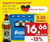 Lagerbier Hell von Augustiner im aktuellen Netto Marken-Discount Prospekt für 16,66 €