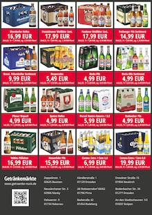 Bier im Nuck Getränke Prospekt "DIE GETRÄNKEKÖNNER" mit 2 Seiten (Dresden)