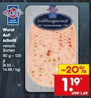 Netto Marken-Discount - Wurstaufschnitt Angebot im Prospekt Wurstaufschnitt bei Netto Marken-Discount im Prospekt "" für 1,19 €