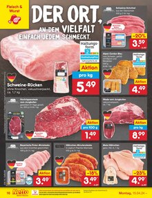 Schweinefleisch im Netto Marken-Discount Prospekt "Aktuelle Angebote" mit 49 Seiten (Augsburg)