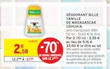 Déodorant Bille Vanille de Madagascar - Ushuaïa dans le catalogue Intermarché Super