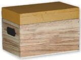 Boite bois avec couvercle en promo chez Super U Boite bois avec couvercle dans le catalogue Super U